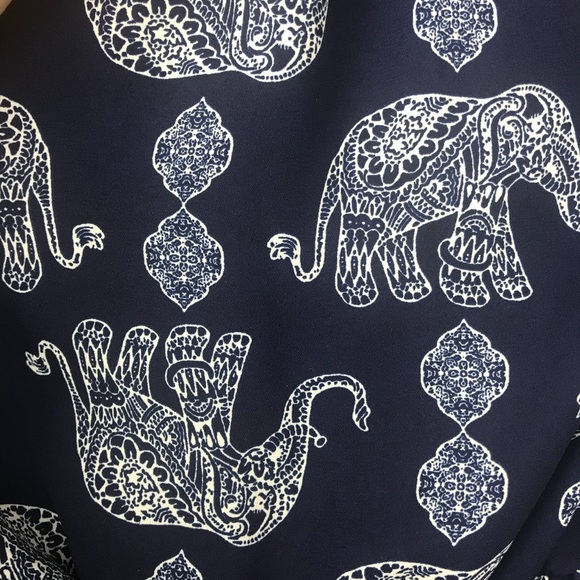 Jesse & J Elephant Print Bohemian Flowy Romper - Picture 6 of 8